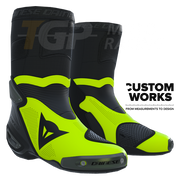 Dainese Axial 2 Air stivali da corsa e moto stradali | Uomo | Nero / Fluogiallo | Custom Works 