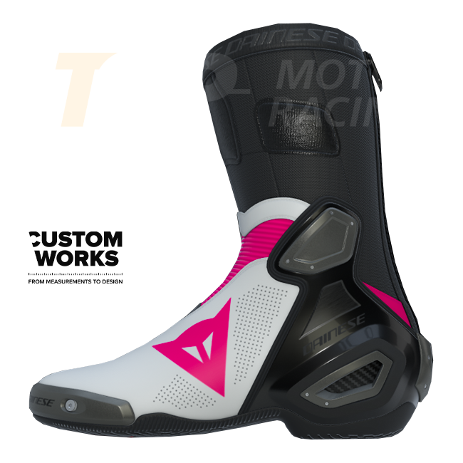 Dainese Axial 2 Air stivali da corsa e moto stradali | Uomo | Fuxia / Bianco | Custom Works 