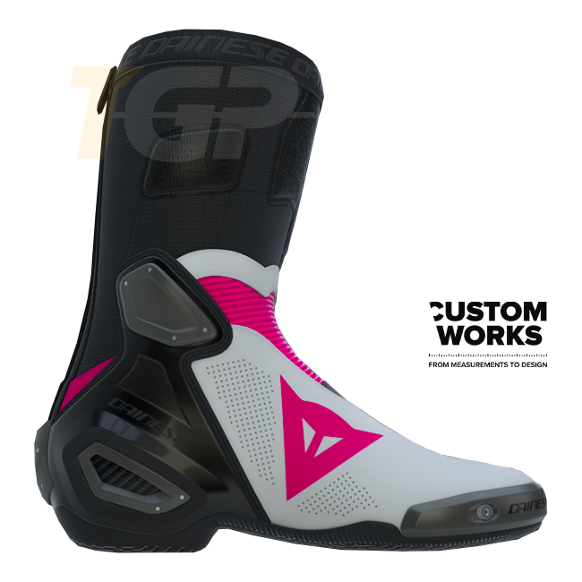 Dainese Axial 2 Air stivali da corsa e moto stradali | Uomo | Fuxia / Bianco | Custom Works 