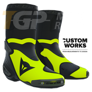 Dainese Axial 2 stivali da moto Racing e strada | Uomo | Nero / Fluogelb | Custom Works 