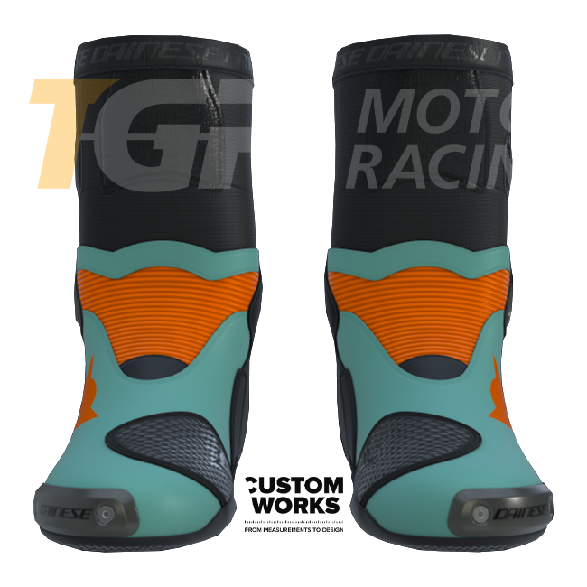 Dainese Axial 2 Stivali Racing e Moto Stradali | Uomo | Fluorot / Nero | Custom Works 