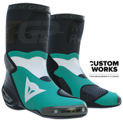 Dainese Axial 2 Air stivali da corsa e da strada per motociclette | Uomo | Sardinia Sea Blu / Bianco | Custom Works 