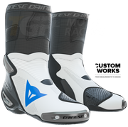 Dainese Axial 2 Air stivali da corsa e motociclistica stradale | Uomo | Bianco / Cielo | Custom Works 