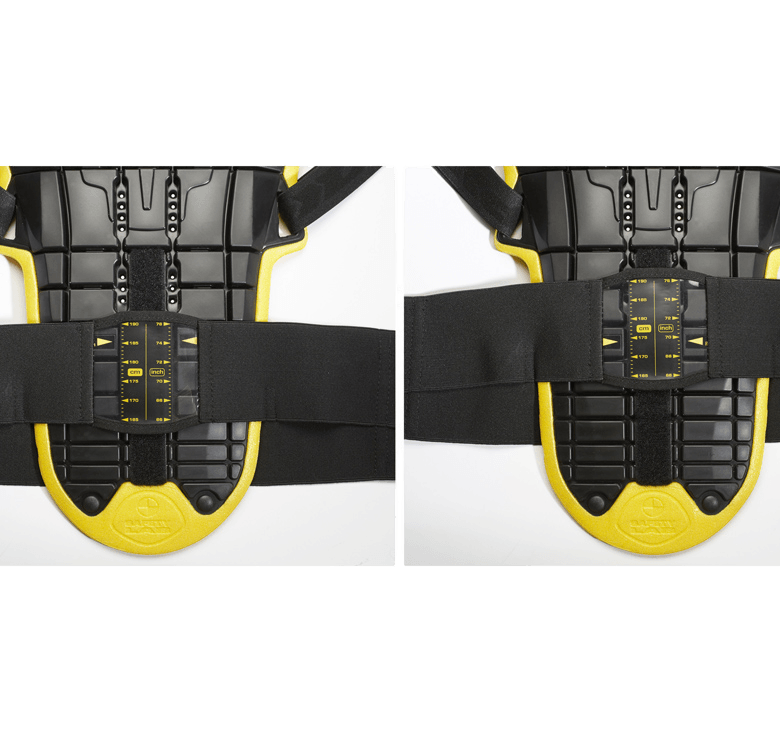 Spidi Back Warrior Evo Protettore schiena | Uomo | Nero/Giallo 