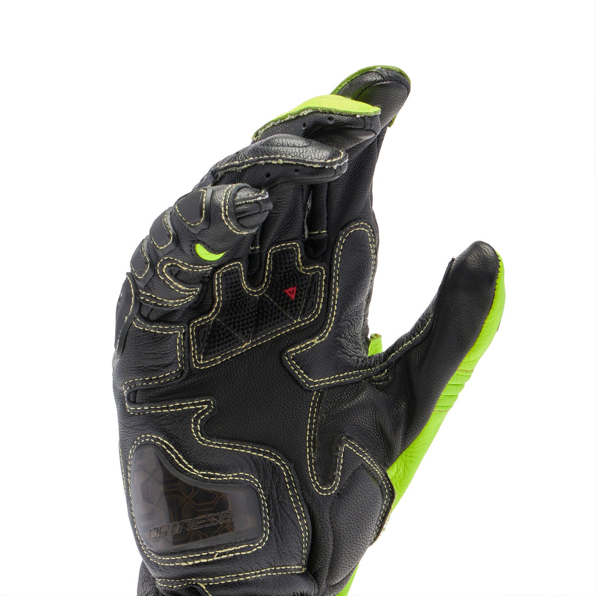 Dainese Full Metal 7 Racing Guanti in Pelle per Moto | Uomo | Giallo Neon/Nero 