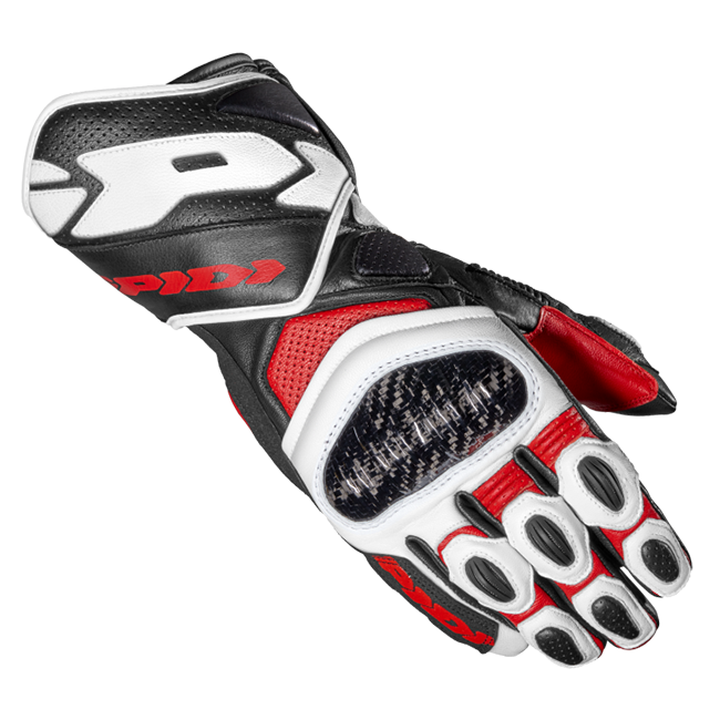 Guanti da moto in pelle Spidi Carbo 7 Racing | Uomo | Rosso | A210014 