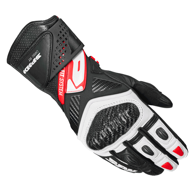 Guanti da moto in pelle Spidi Carbo Fit Racing | Uomo | Rosso | A226014 