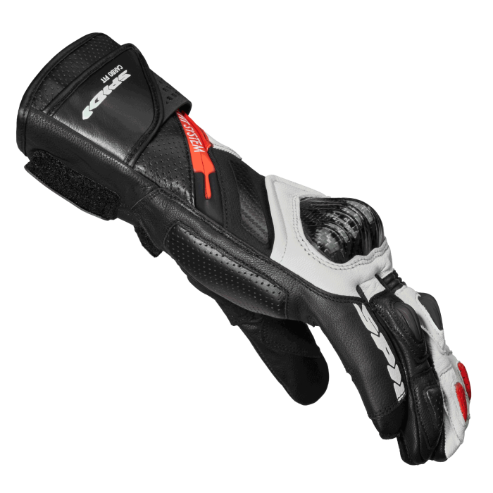 Guanti da moto in pelle Spidi Carbo Fit Racing | Uomo | Rosso | A226014 