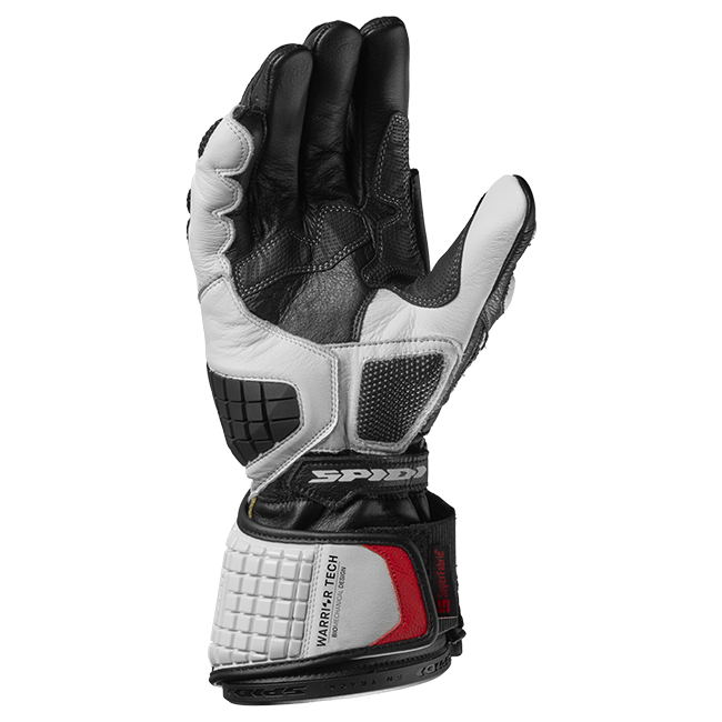 Guanti da moto in pelle Spidi Carbo Track Evo Racing | Uomo | Nero/Bianco | A203011 