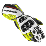 Guanti da moto in pelle Spidi Carbo Track Evo Racing | Uomo | Nero/Giallo fluorescente | A203394 