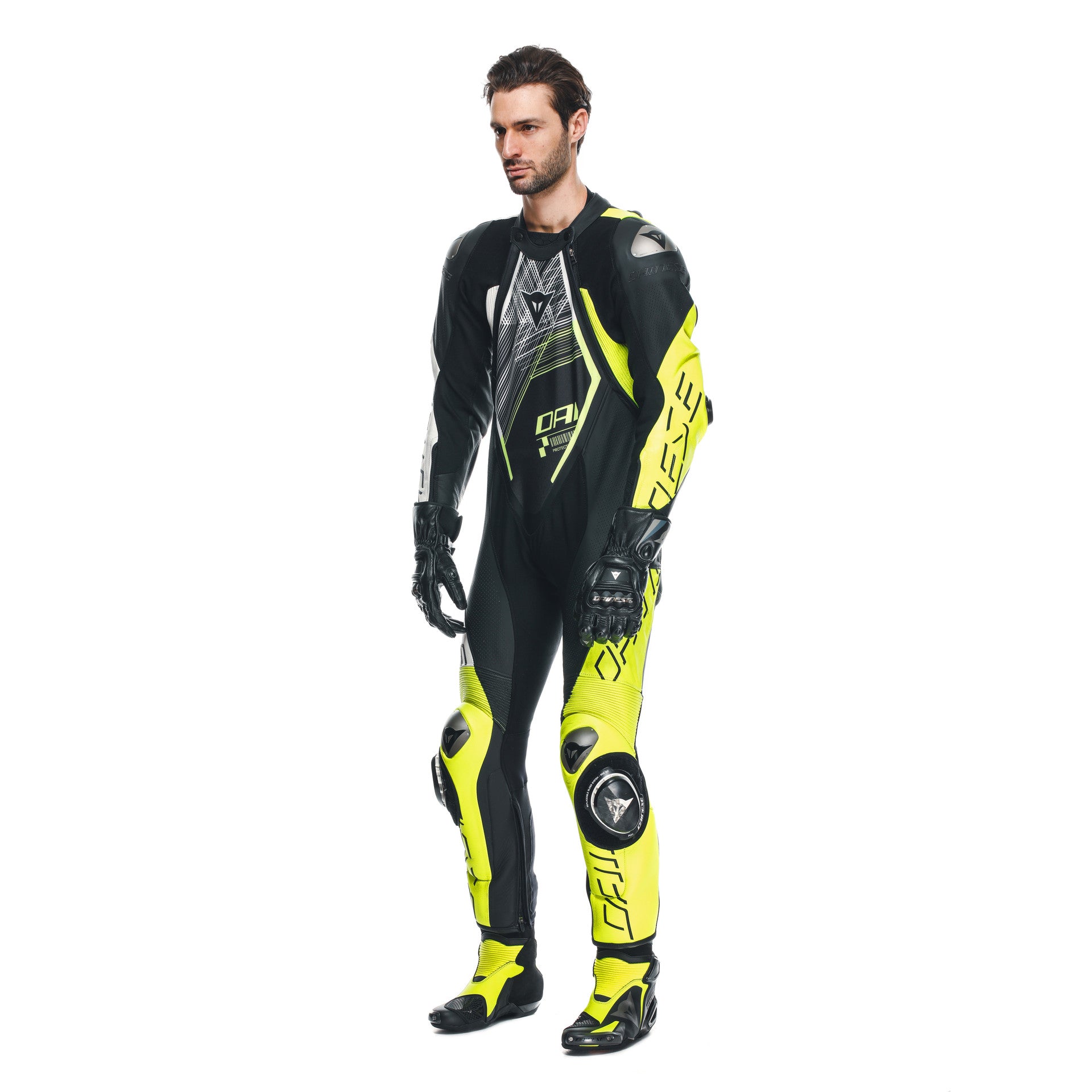 Audax D-ZIP DAINESE D-ZIP MOTURA COMBINAZIONE COMBINAZIONE COMBINAZIONE COMBINAZIONE | Uomini | Giallo nero/neon