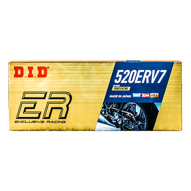 D.I.D 520ERV7 X-Ring catena 520 G&G aperta con chiusura a rivetto – 100 a 130 maglie 