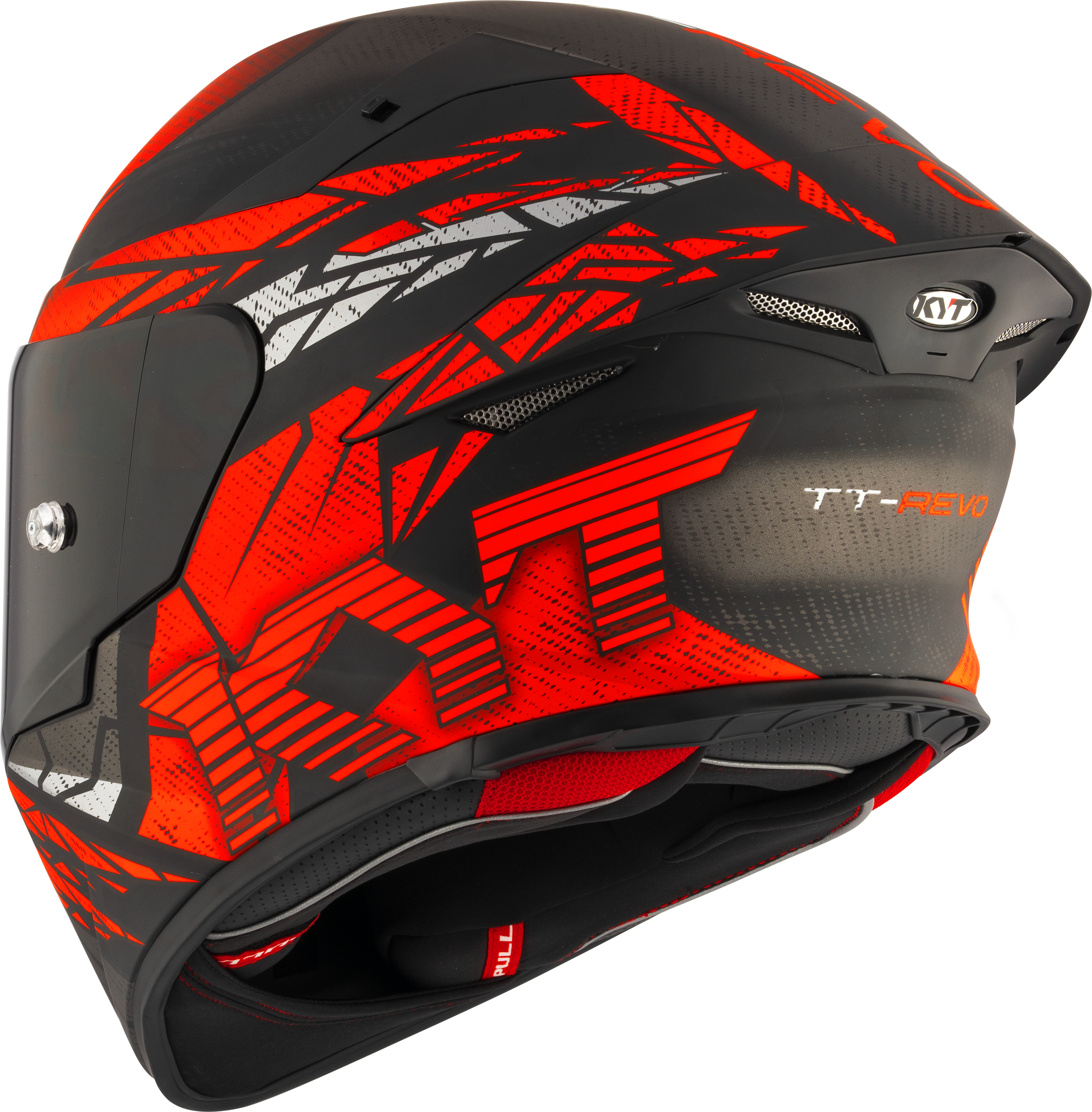 Kyt TT-Revo Combusibile elmo rosso Matt Y6TR0038