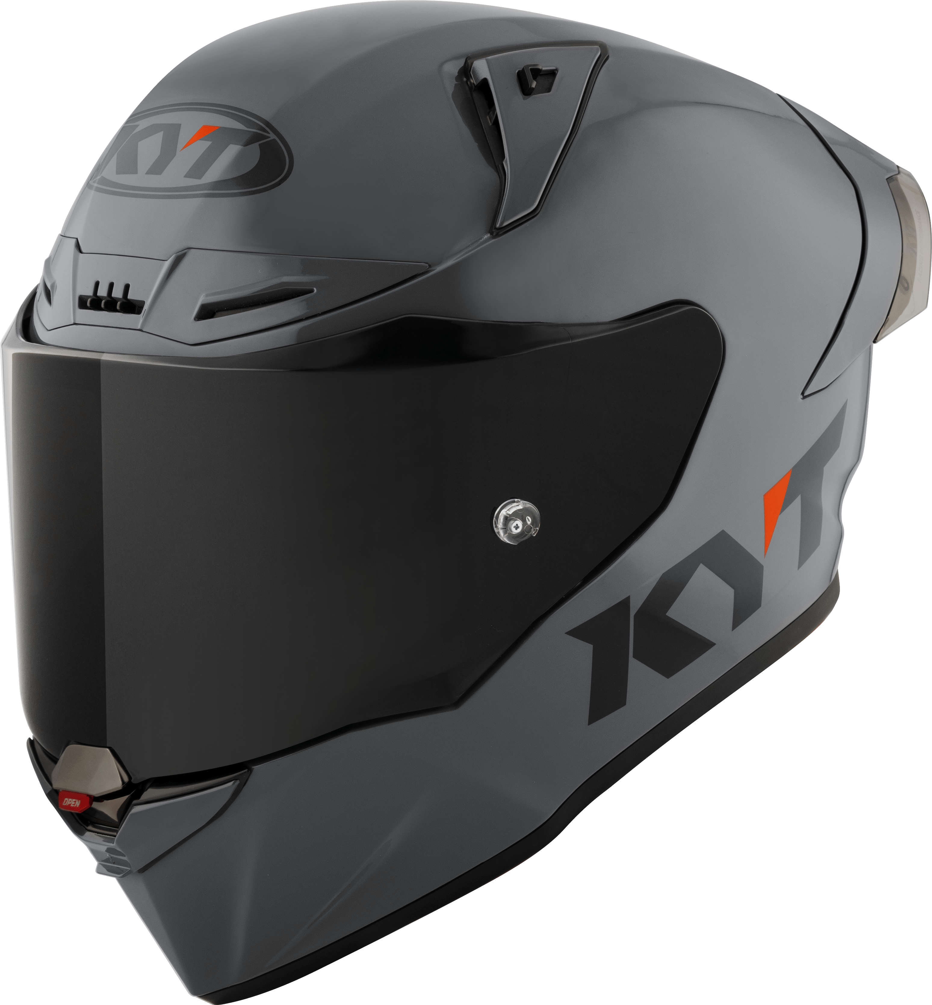 Casco da corsa KYT R1R Plain grigio Y6R100W1 