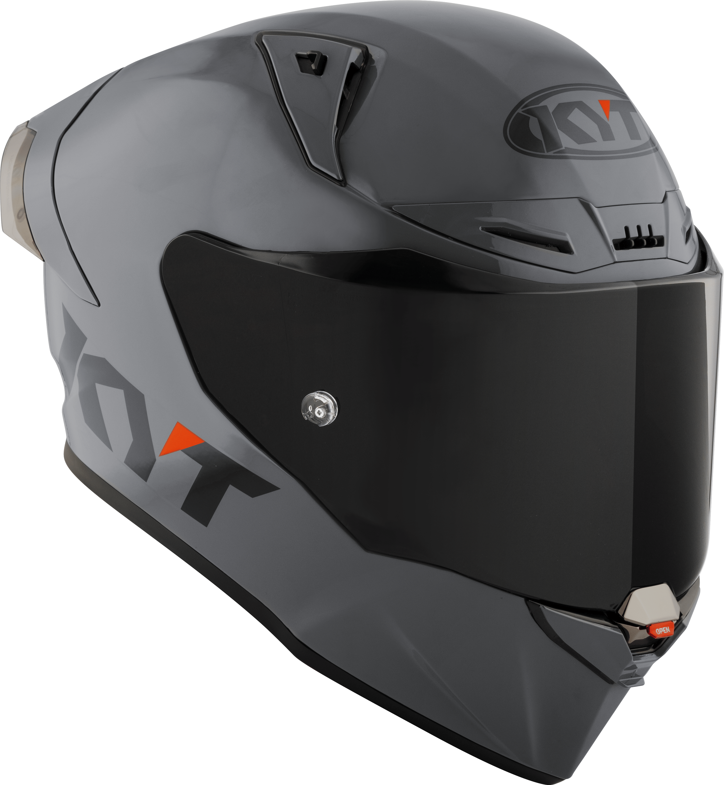 Casco da corsa KYT R1R Plain grigio Y6R100W1 