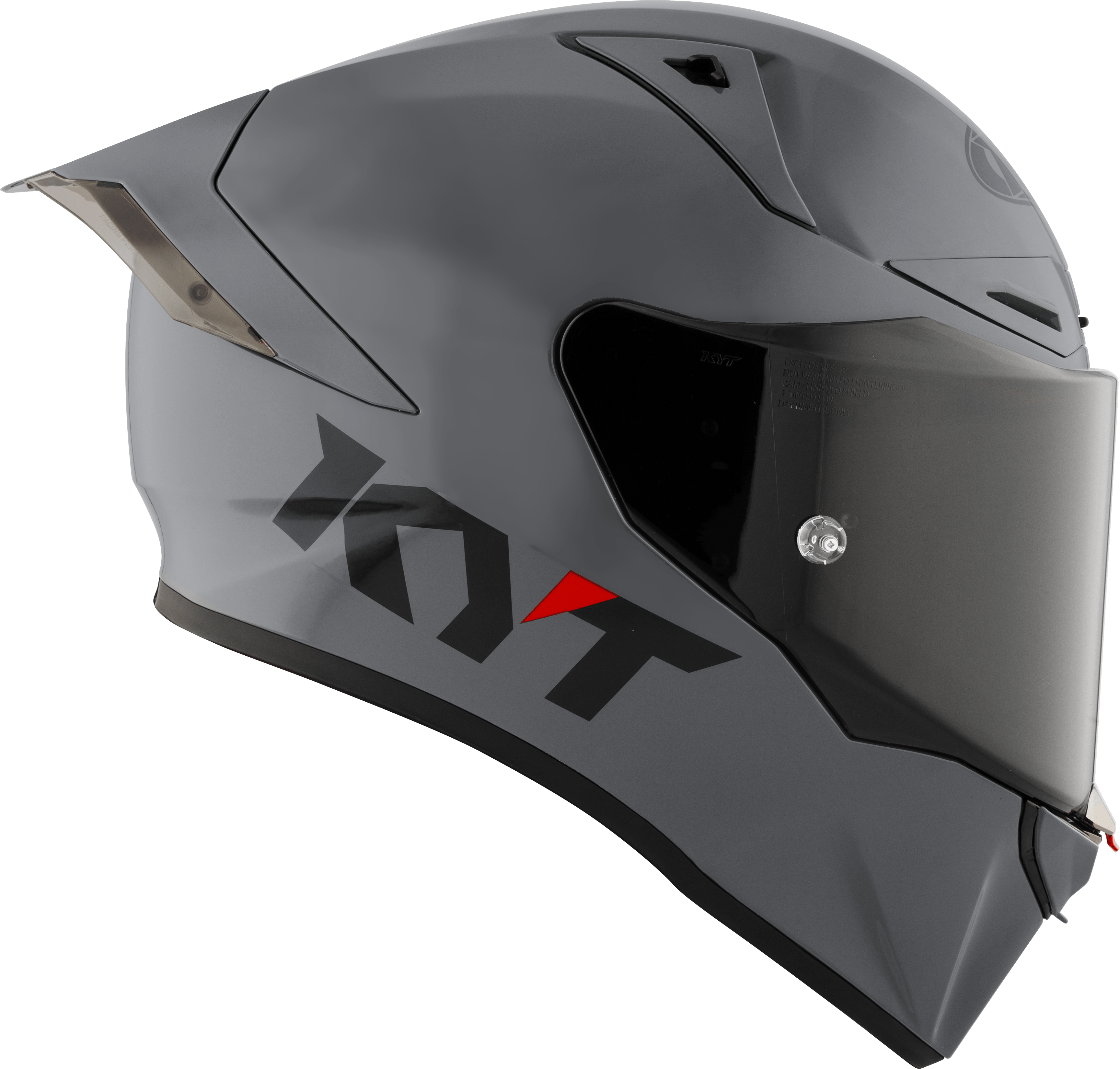 Casco da corsa KYT R1R Plain grigio Y6R100W1 