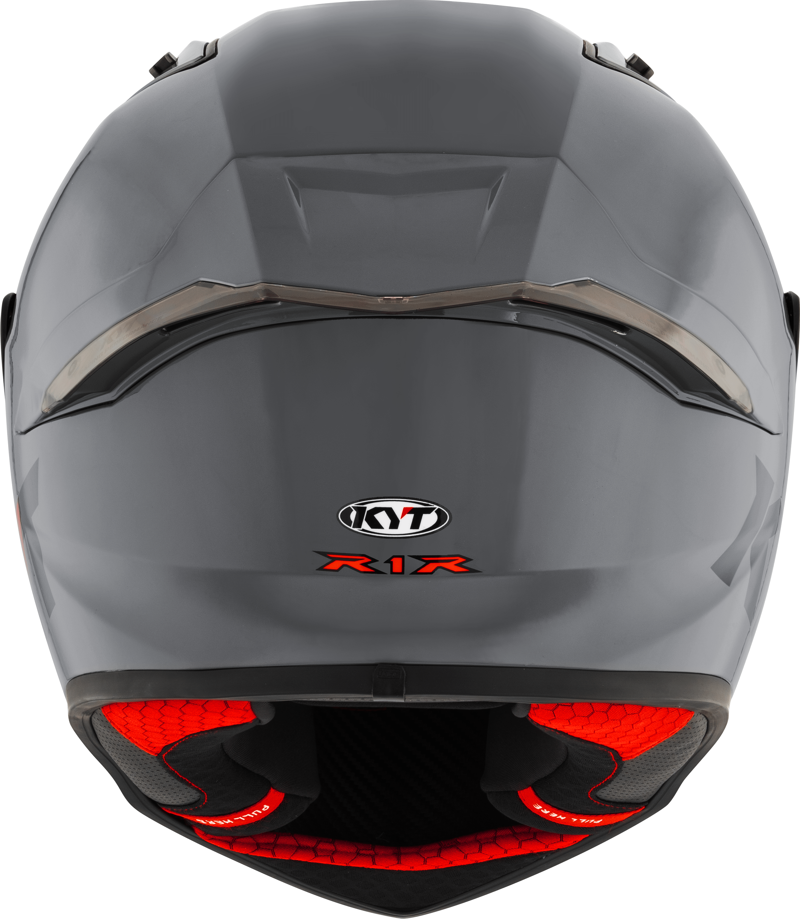 Casco da corsa KYT R1R Plain grigio Y6R100W1 