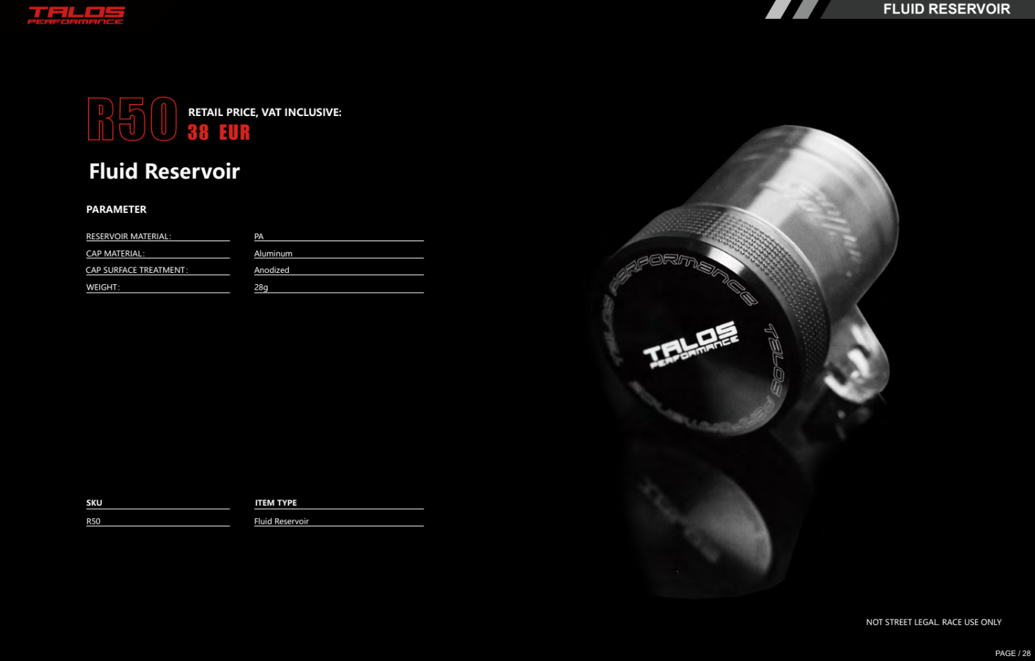 Serbatoio Fluido R50 