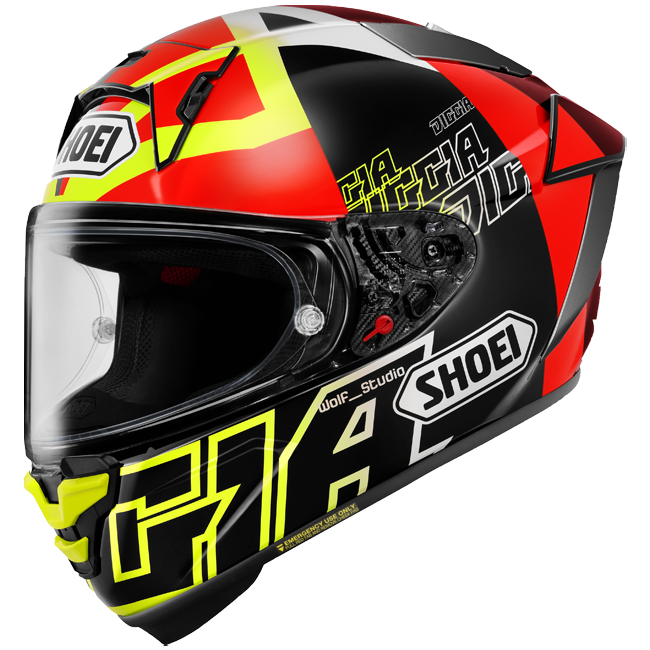 Shoei X-SPR PRO casco Diggia2 TC-3 Replica Fabio Di Giannantonio 2025 