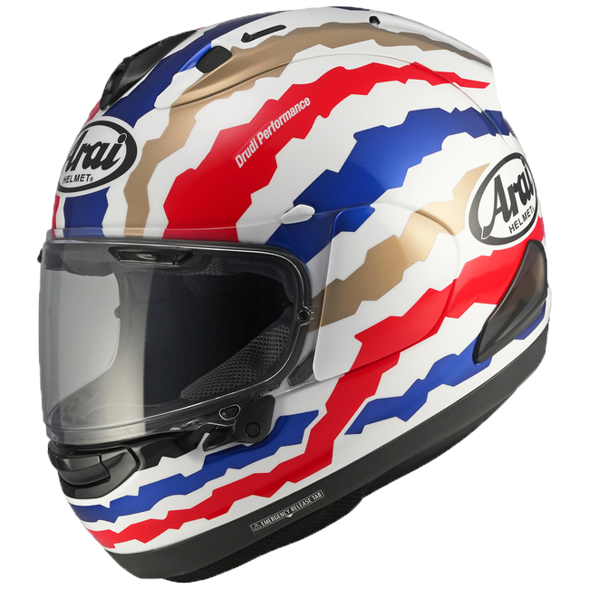 Replica del casco Arai RX-7V Evo Mick Doohan Jubilee Restyle 137-0386 