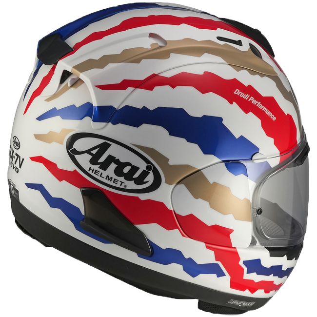 Replica del casco Arai RX-7V Evo Mick Doohan Jubilee Restyle 137-0386 