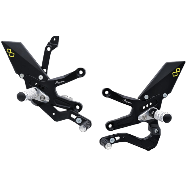 Sistema di poggiapiedi Lightch Kawasaki ZX-10 R/RR (21-25) FTRA011/W