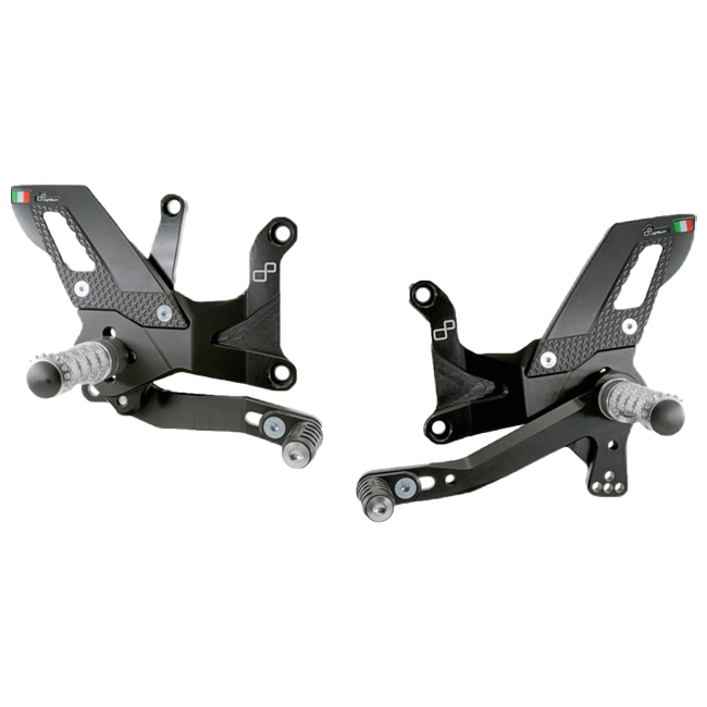 Sistema di poggiapiedi Track-Feus Lightch Kawasaki ZX-4 RR (23-25) FTRKA014