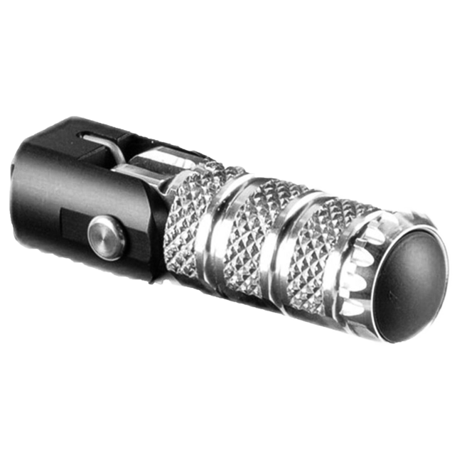 LightTech Sostituzione poggiapiedi pieghevole 76,5 mm-silver/nero | RFTR249-252