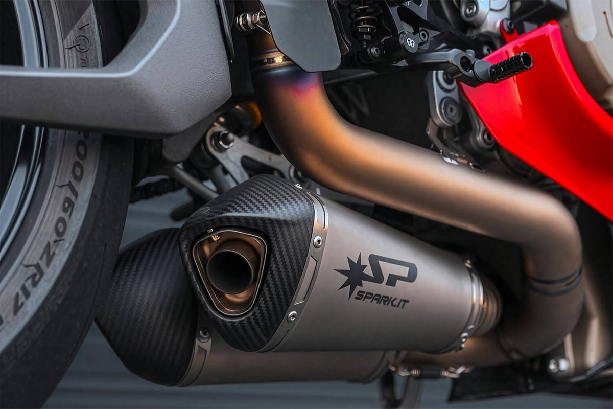 Spark Exhaust Komplettanlage Racing Satz Konix Evo Titanium Ducati Panigale V4/S/R (25-26) GDU8856T