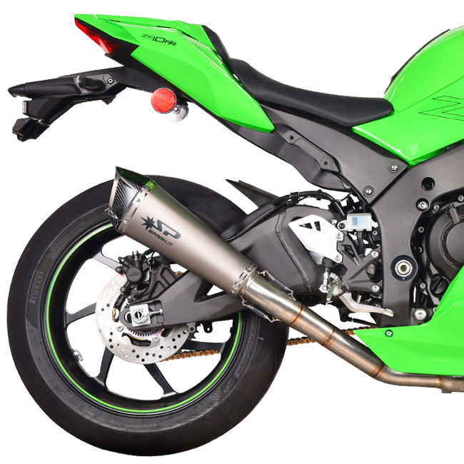 Spark Exhaus slip-on konix evo + kat tubo di sostituzione kawasaki zx-10 r/rr (21-25) GKA8841t