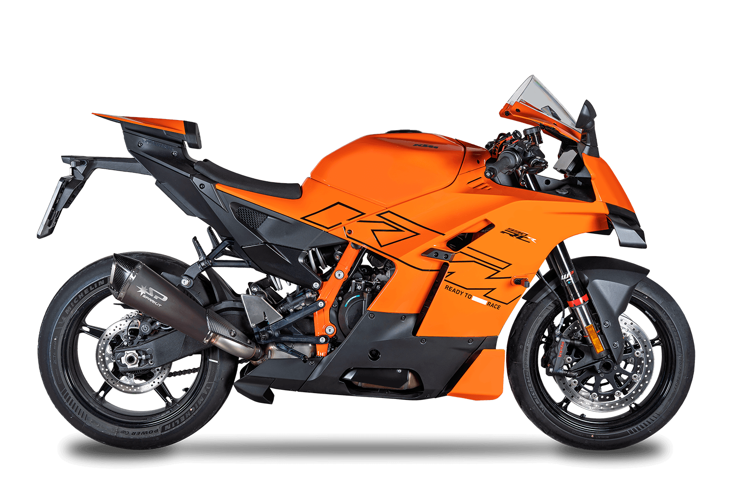 Spark Exhaust Slip-On Konix Evo Dark Euro 5+ Edelstahl KTM 990 RC R (25-26) GKT0121DOM