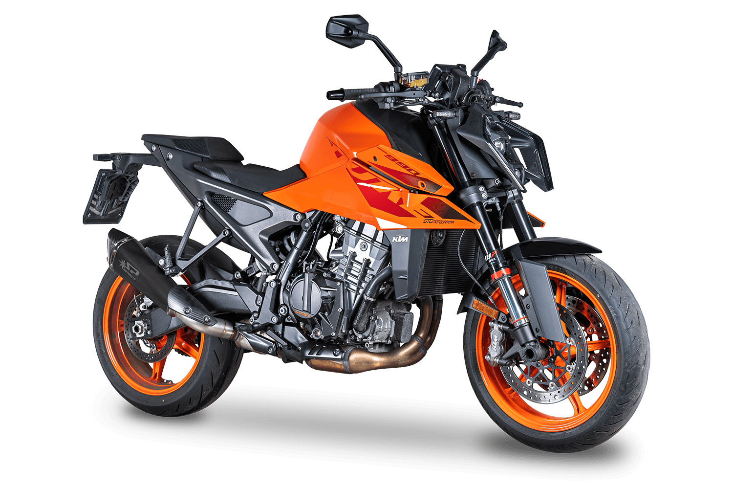 Spark Exhaust Slip-On Konix Evo Dark Euro 5+ Edelstahl KTM 990 RC R (25-26) GKT0121DOM