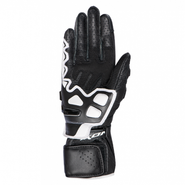 IXON GP5 Air L guanti in pelle da motociclista | Donna | Bianco/Nero 