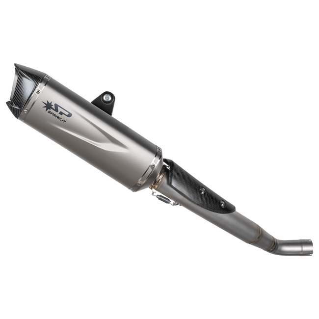 Spark Exhaust Halbkomplette Anlage Force Evo 350 mm WSSP Group Titanium Triumph Daytona 765 (19-23) GTR8823ST