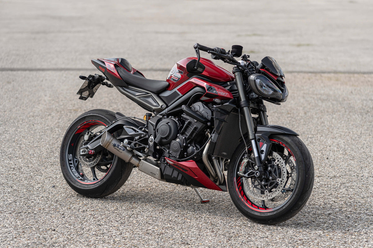 Spark Exhaust Komplettanlage Grid-O Euro5+ Black Ceramic Triumph Street Triple 765 R/RS (23-26) GTR8824BOM