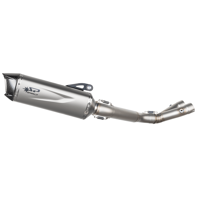 Spark Exhaust Halbkomplette Anlage Satz Force Evo D.60 Titanium Yamaha R1/R1M (15-26) GYA8859T