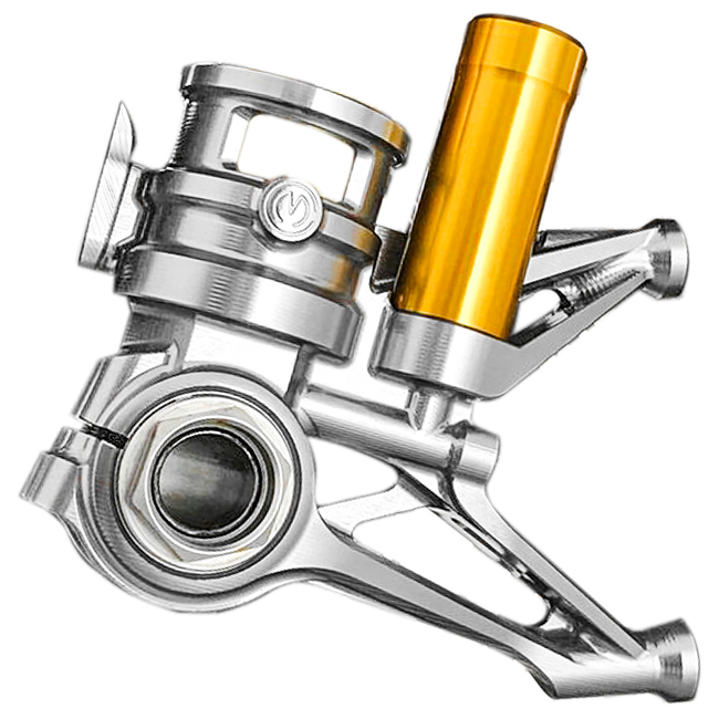 Set di forkfoot CNC Set 100mm "GP Style" MotoCorse Ducati Panigale V4/S/R (18–24)