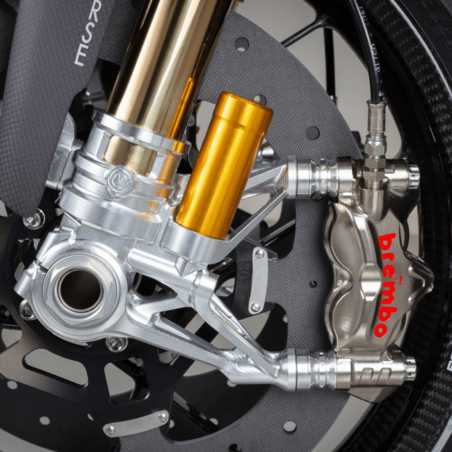Set di forkfoot CNC Set 108mm "GP Style" MotoCorse Ducati Panigale V4/S/R (18–24)