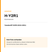 Akrapovic Krümmerrohr Yamaha MT-03 / R3 (15-21) H-Y2R1 — Platzhalter, kein Herstellerfoto verfügbar
