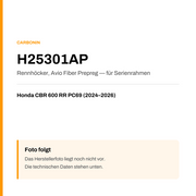 Rennhöcker Avio Fiber Prepreg Carbonin Honda CBR 600 RR PC69 (24-26) H25301AP — Platzhalter, Herstellerfoto folgt