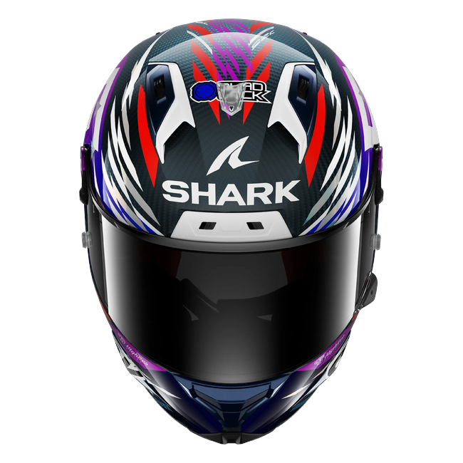 Shark Aeron GP FIM 2 Johann Zarco Signature 2026 Replica DVU HE4104 — Frontansicht