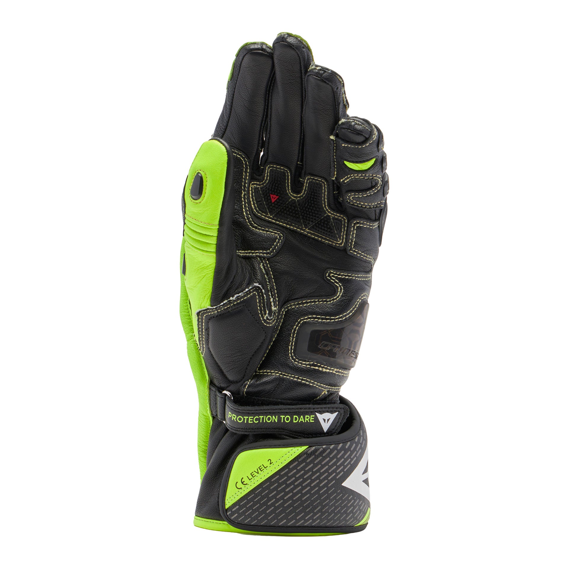 Dainese Full Metal 7 Racing Guanti in Pelle per Moto | Uomo | Giallo Neon/Nero 