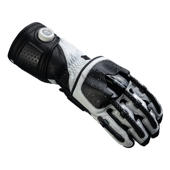 Knox Handroid MK5 guanti da corsa in pelle | Uomo | Nero/Bianco | 11769404101 