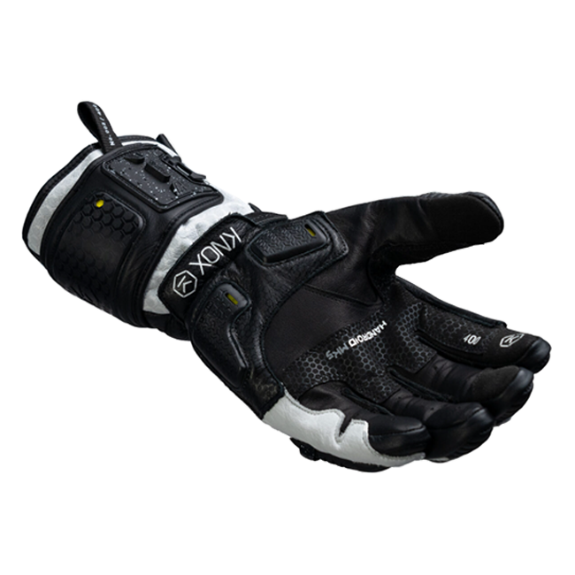 Knox Handroid MK5 guanti da corsa in pelle | Uomo | Nero/Bianco | 11769404101 