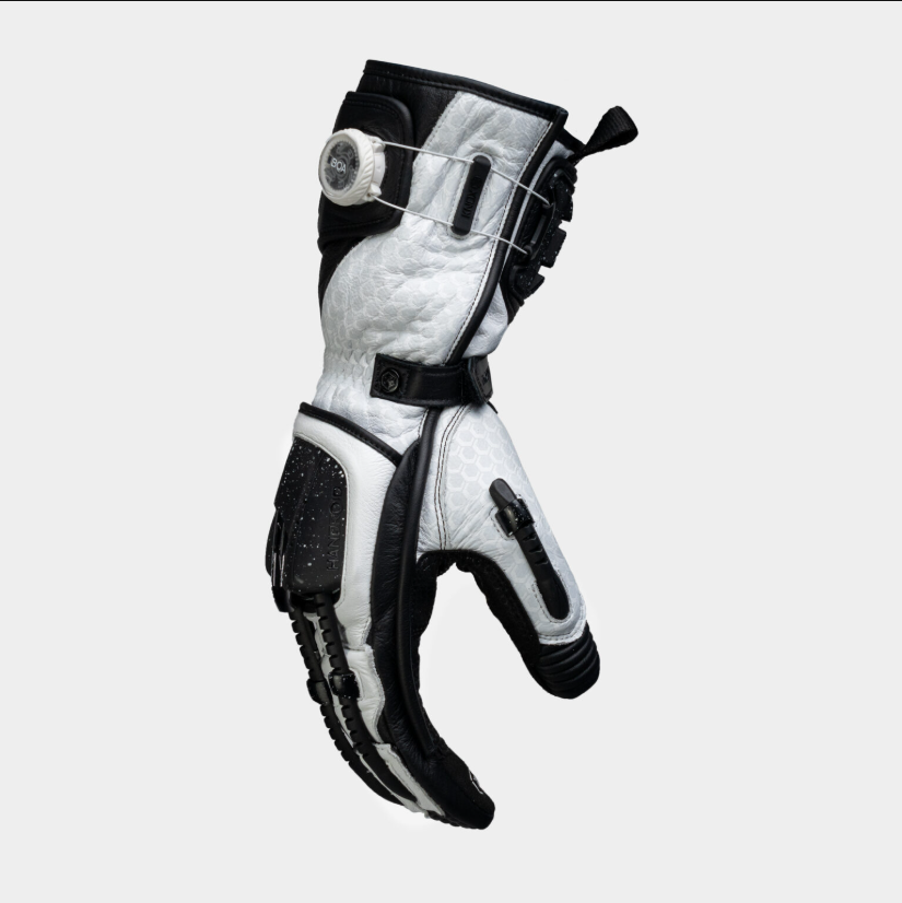 Knox Handroid MK5 guanti da corsa in pelle | Uomo | Nero/Bianco | 11769404101 