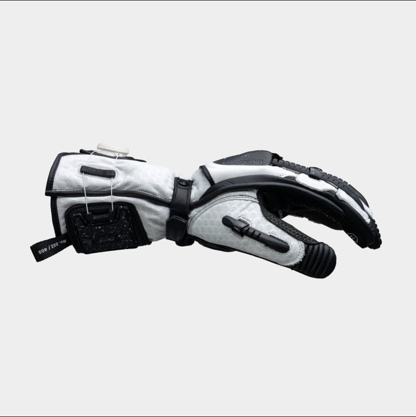 Knox Handroid MK5 guanti da corsa in pelle | Uomo | Nero/Bianco | 11769404101 