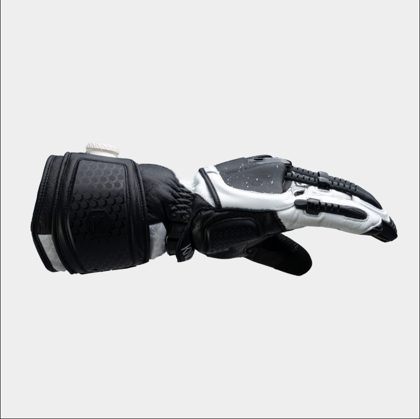 Knox Handroid MK5 guanti da corsa in pelle | Uomo | Nero/Bianco | 11769404101 