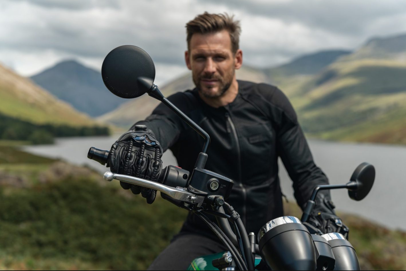 Knox Handroid MK5 guanti da corsa in pelle | Uomo | Nero | 11769404100 