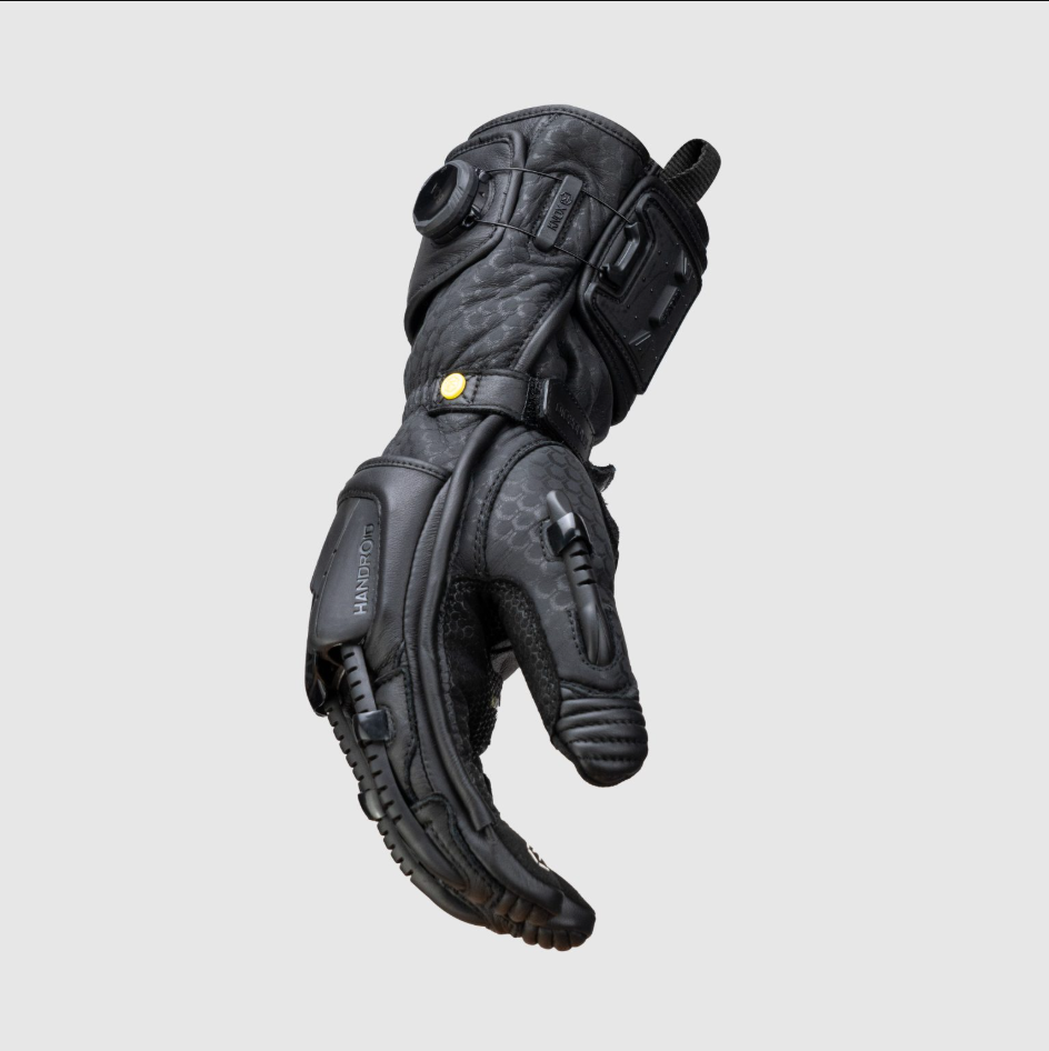 Knox Handroid MK5 guanti da corsa in pelle | Uomo | Nero | 11769404100 