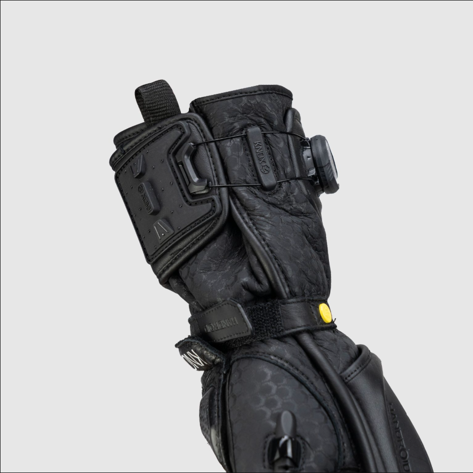 Knox Handroid MK5 guanti da corsa in pelle | Uomo | Nero | 11769404100 